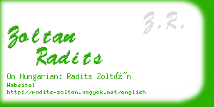 zoltan radits business card